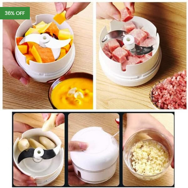 Mini Hand-power Food Chopper