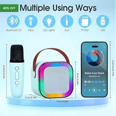Karaoke Sound System with mic